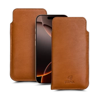 Футляр Stenk Elegance для Apple iPhone 16 Pro Max Camel