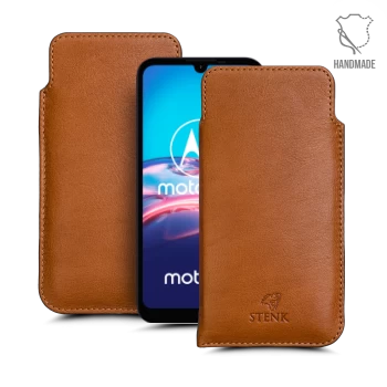 Футляр Stenk Elegance для Motorola Moto e6s Camel