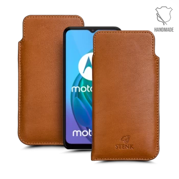 Футляр Stenk Elegance для Motorola Moto G10 Camel