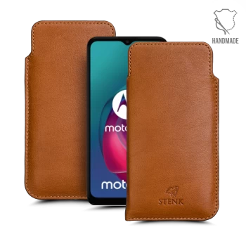 Футляр Stenk Elegance для Motorola Moto G30 Camel