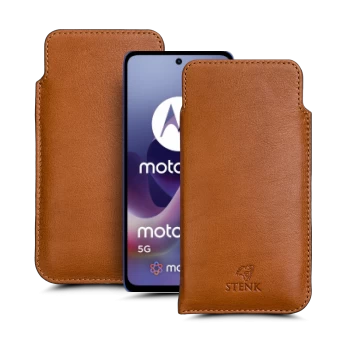 Футляр Stenk Elegance для Motorola Moto G56 Camel