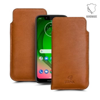 Футляр Stenk Elegance для Motorola Moto G7 Play Camel