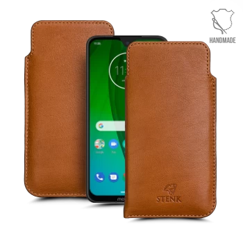 Футляр Stenk Elegance для Motorola Moto G7 Plus Camel