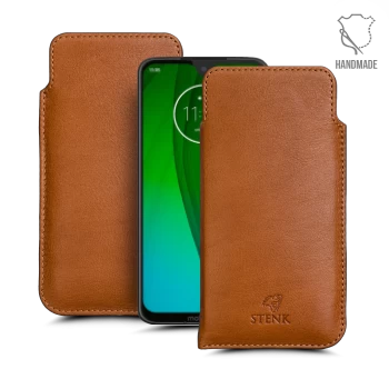 Футляр Stenk Elegance для Motorola Moto G7 Camel