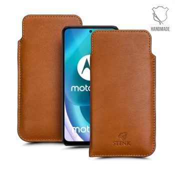 Футляр Stenk Elegance для Motorola Moto G71 5G Camel