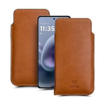 Футляр Stenk Elegance для Motorola Moto G86 Power Camel