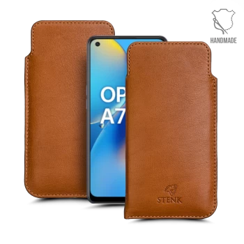 Футляр Stenk Elegance для OPPO A74 Camel