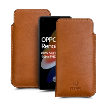 Футляр Stenk Elegance для OPPO Reno 8 5G Camel