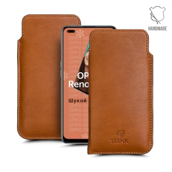 Футляр Stenk Elegance для OPPO Reno4 Lite Camel