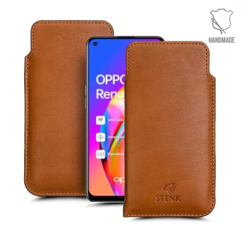 Футляр Stenk Elegance для OPPO Reno5 Lite Camel