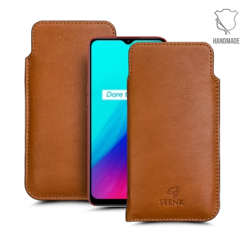 Футляр Stenk Elegance для Realme C3 Camel