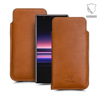 Футляр Stenk Elegance для Sony Xperia 5 Camel