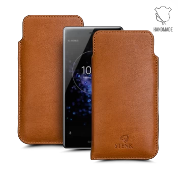 Футляр Stenk Elegance для Sony Xperia XZ2 Premium Camel