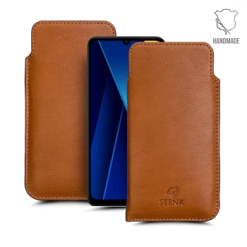 Футляр Stenk Elegance для Xiaomi Poco C65 Camel