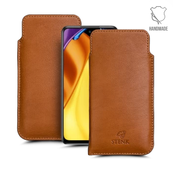 Футляр Stenk Elegance для Xiaomi Poco M3 Pro Camel