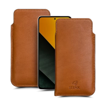 Футляр Stenk Elegance для Xiaomi Poco M7 Pro 5G Camel