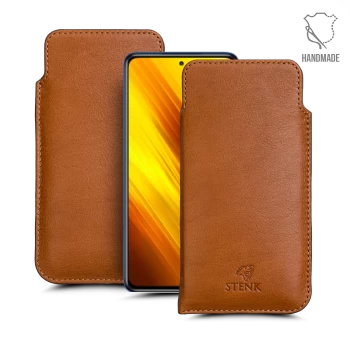 Футляр Stenk Elegance для Xiaomi Poco X3 Camel