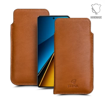 Футляр Stenk Elegance для Xiaomi Poco X6 Camel