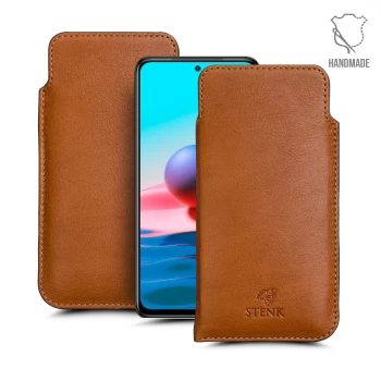 Футляр Stenk Elegance для Xiaomi Redmi Note 10 Camel