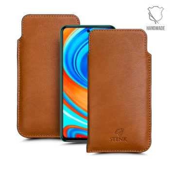 Футляр Stenk Elegance для Xiaomi Redmi Note 9 Pro Camel