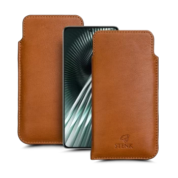 Футляр Stenk Elegance для Xiaomi Redmi Turbo 3 Camel
