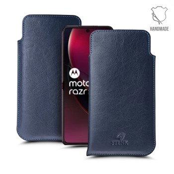 Футляр Stenk Elegance для Motorola Razr 40 Ultra Синій