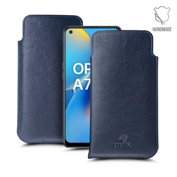 Футляр Stenk Elegance для OPPO A74 Синій