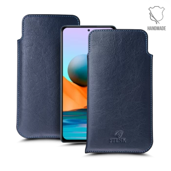 Футляр Stenk Elegance для Xiaomi Redmi Note 10 Pro Синій