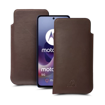 Футляр Stenk Elegance для Motorola Moto G56 Коричневий