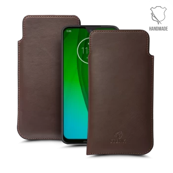 Футляр Stenk Elegance для Motorola Moto G7 Коричневий