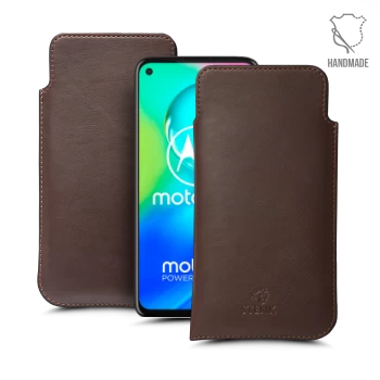 Футляр Stenk Elegance для Motorola Moto G8 Power Коричневий