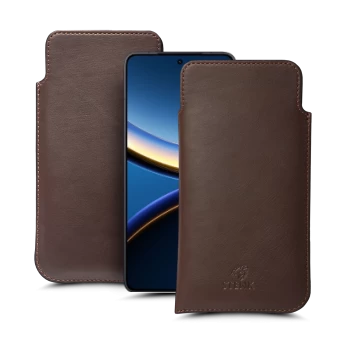 Футляр Stenk Elegance для Xiaomi Poco F7 Pro Коричневий