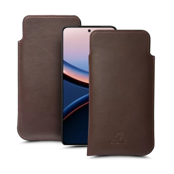 Футляр Stenk Elegance для Xiaomi Poco F7 Ultra Коричневий