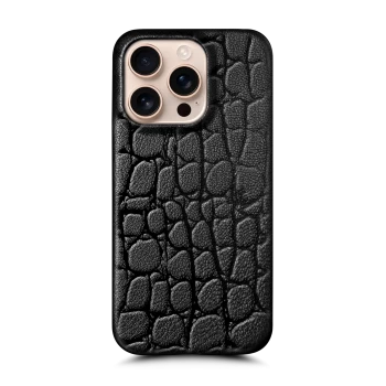 Накладка Stenk Reptile Cover для Apple iPhone 16 Pro Max Чорна