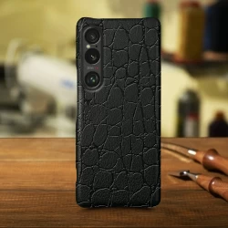 Накладка Stenk Reptile Cover для Sony Xperia 1 VI Чорна